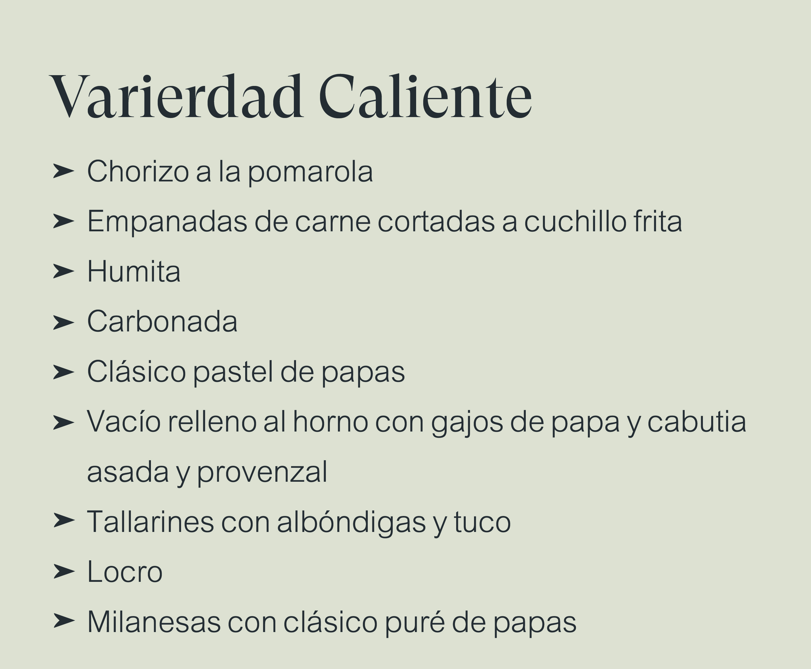 bebidas